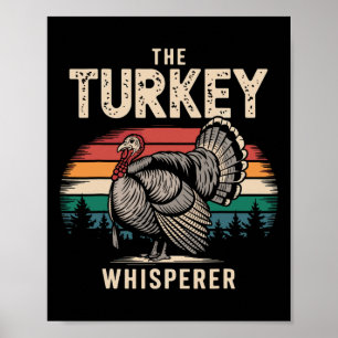 Poster Le chuchoteur de dinde de Thanksgiving 