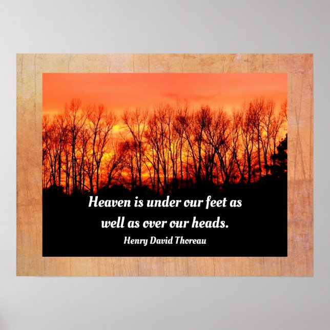 Poster Le ciel est au-dessus des têtes -Citation de Henry (Devant)