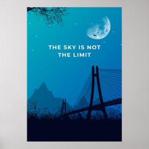 Poster Le ciel n'est pas la limite. Motivation 