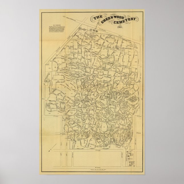 Poster Le cimetière de bois vert (Devant)