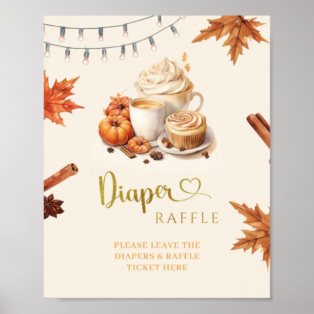 Poster Le Citrouille d'automne brasse du café Congé de co (Devant)