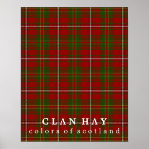 Poster Le clan font les foins des couleurs de tartan de