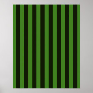 Poster Le classique vert et noir vertical barre l'arrière