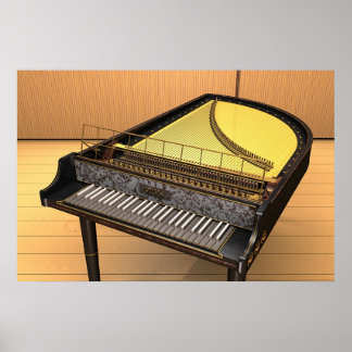 Poster Le clavecin
