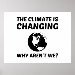 POSTER LE CLIMAT CHANGE