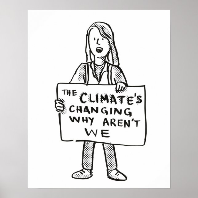 Poster Le climat change pourquoi nous ne sommes pas (Devant)