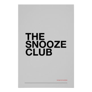 Poster LE CLUB DODO – Décoration murale de chambre