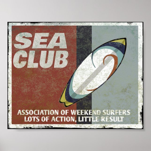 Poster Le club nautique Surfers (Devant)