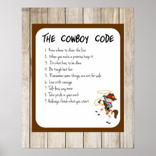 Poster Le code de cowboy