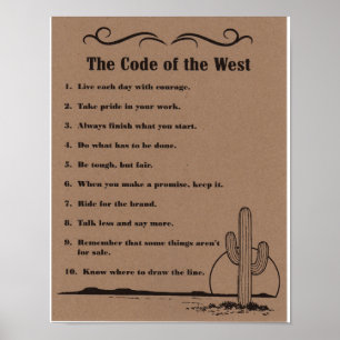 Poster Le Code de l'affiche occidentale