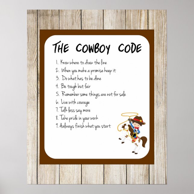 Poster Le code des cowboys (Devant)