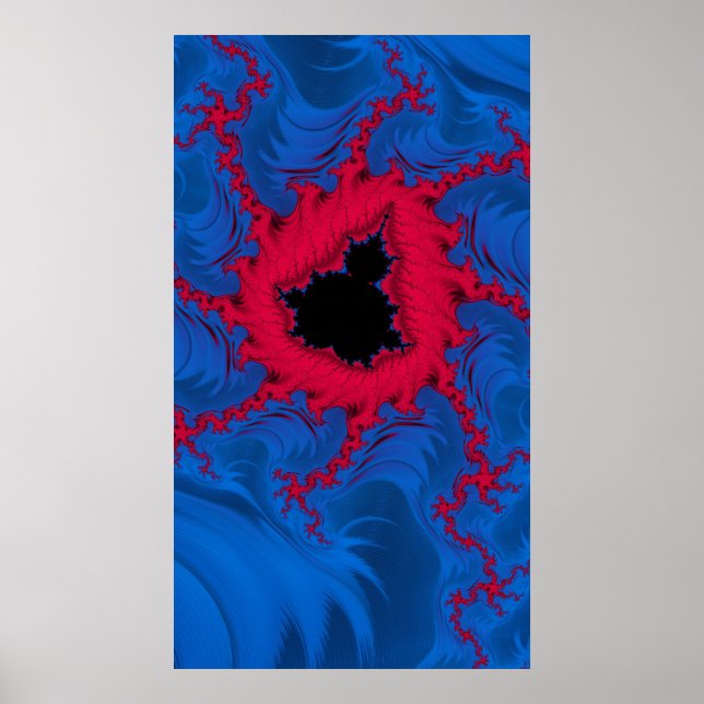 Poster Le Coeur De L'Art Abstrait Fractal Mandelbrot (Devant)
