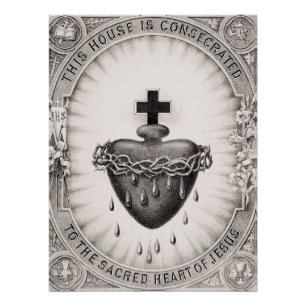 Poster Le Coeur le plus sacré de Jésus-Christ