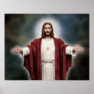 Poster Le coeur sacré de Jésus