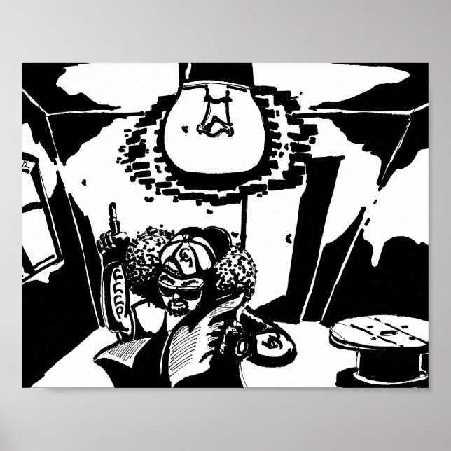 Poster Le Coin Communiste Noir (Devant)