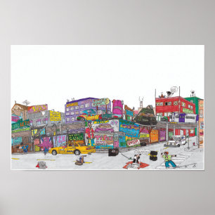 Poster Le coin de l'affiche Tree & Wayne