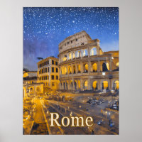 Le Colisée à Rome la nuit