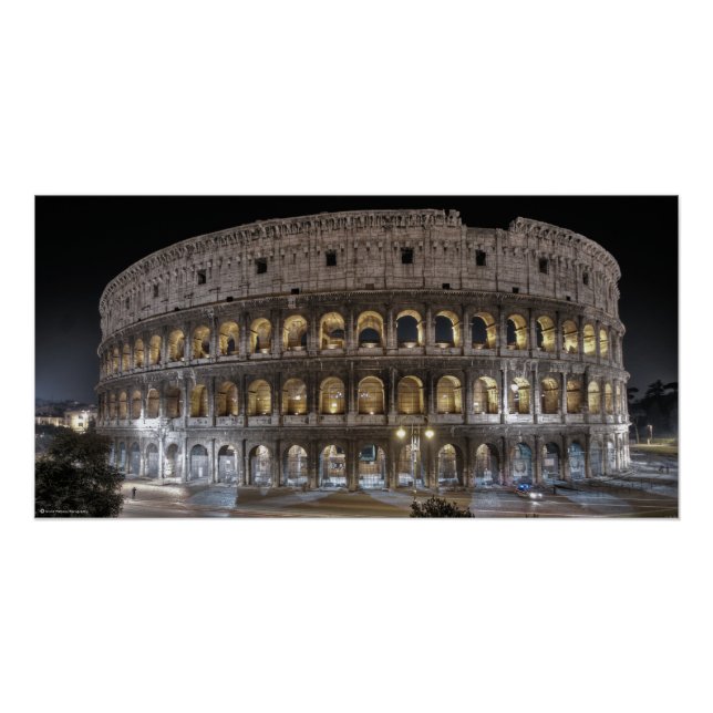 Poster Le Colisée Complet Rome - Italie (Devant)