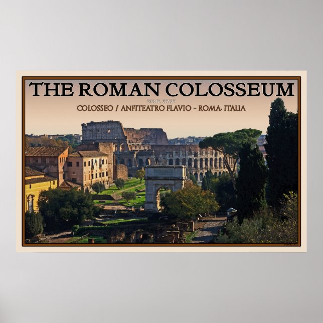 Poster Le Colisée Romain du Forum (Devant)