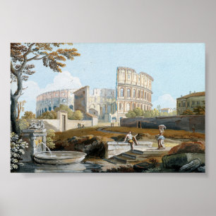 Poster Le Colosseum, Rome   Giovanni Battista Busiri