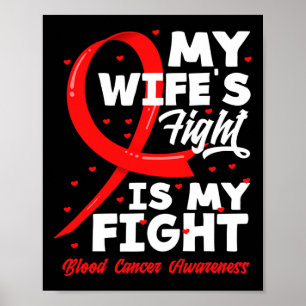Poster Le combat de ma femme est ma lutte contre le cance