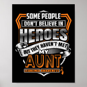 Poster Le combat de ma tante est ma lutte contre la leucé