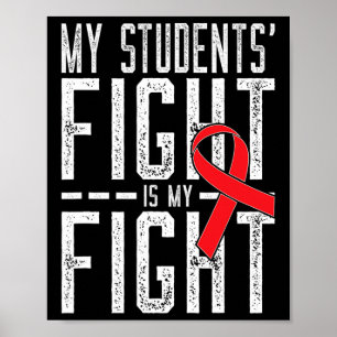 Poster Le combat de mes étudiants est mon combat Sensibil