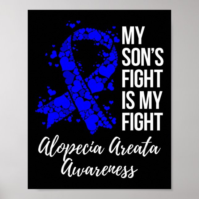 Poster Le combat de mon fils est mon combat Alopecia Area (Devant)