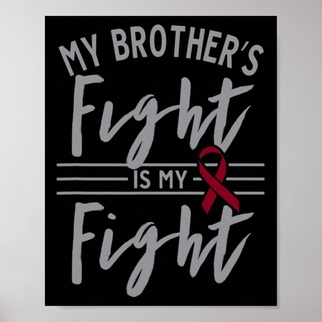Poster Le combat de mon frère est mon combat contre l'ané (Devant)