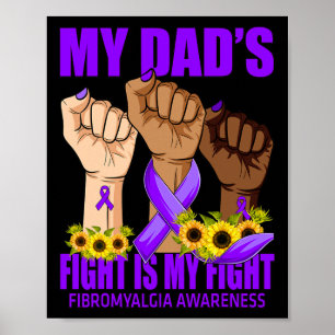 Poster Le combat de mon père est ma lutte contre la fibro