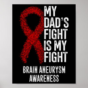Poster Le combat de papa est mon combat Cerveau Aneurysme