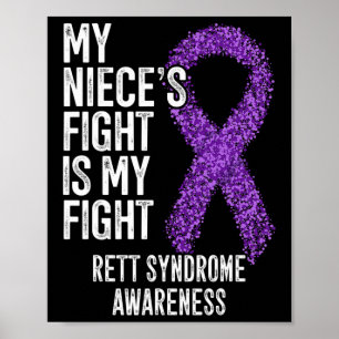 Poster Le combat de Rtt Ma nièce est mon syndrome de lutt