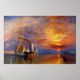 Poster Le Combat du Temeraire de J.M.W. Turner