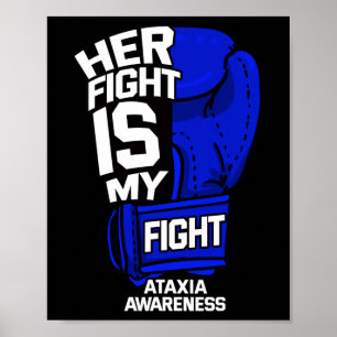 Poster Le combat est mon combat Ataxia Mouvement Trouble