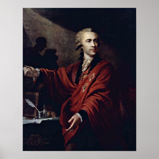 Poster Le comte Alexei Pouchkine par Giovanni Lampi l'Anc (Devant)