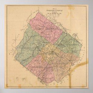 Poster Le comté d'Augusta, la Virginie 2