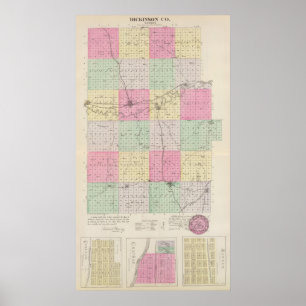 Poster Le comté de Dickinson, le Kansas