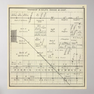Poster Le comté de Fresno, la Californie