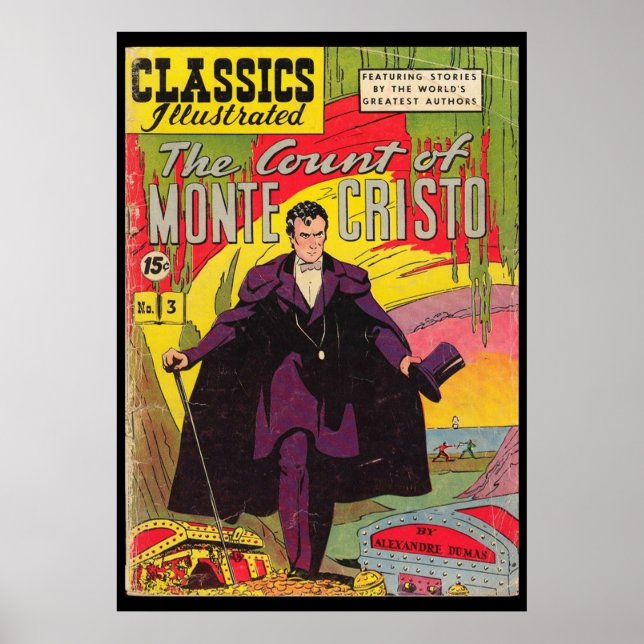 Poster Le comte de Monte Cristo Alexandre Dumas Comic Bo (Devant)