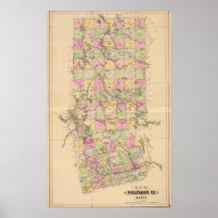 Poster Le comté de Piscataquis, Maine