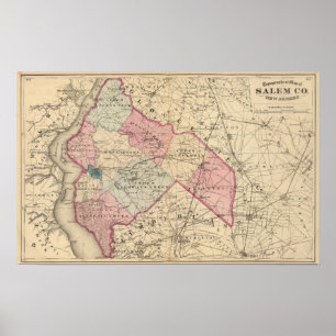 Poster Le comté de Salem, NJ