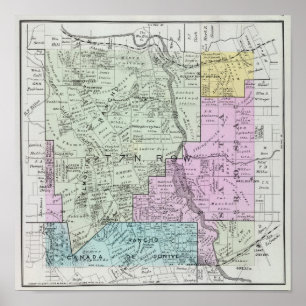 Poster Le comté de Sonoma, la Californie