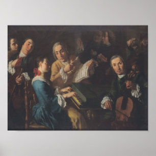 Poster Le concert, c.1755