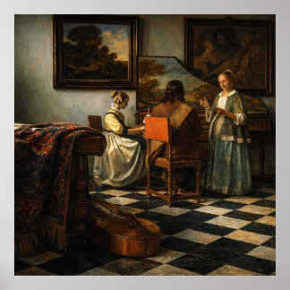 Poster Le Concert de Johannes Vermeer