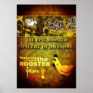 Poster Le concert des Epic Roosters