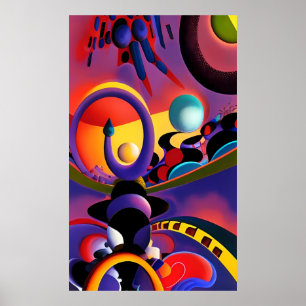Poster Le conducteur de nuit Ken Gage Surréalisme