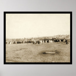 Poster Le Conseil indien de Lakota à l'écart-type 1891 de