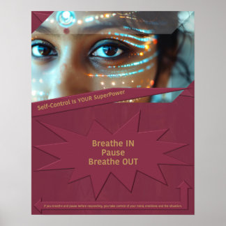 Poster Le contrôle de soi est votre superpuissance