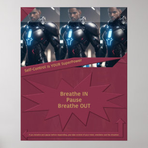 Poster Le contrôle de soi est votre superpuissance