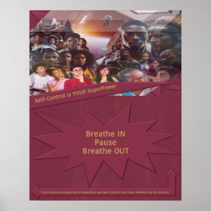 Poster Le contrôle de soi est votre superpuissance